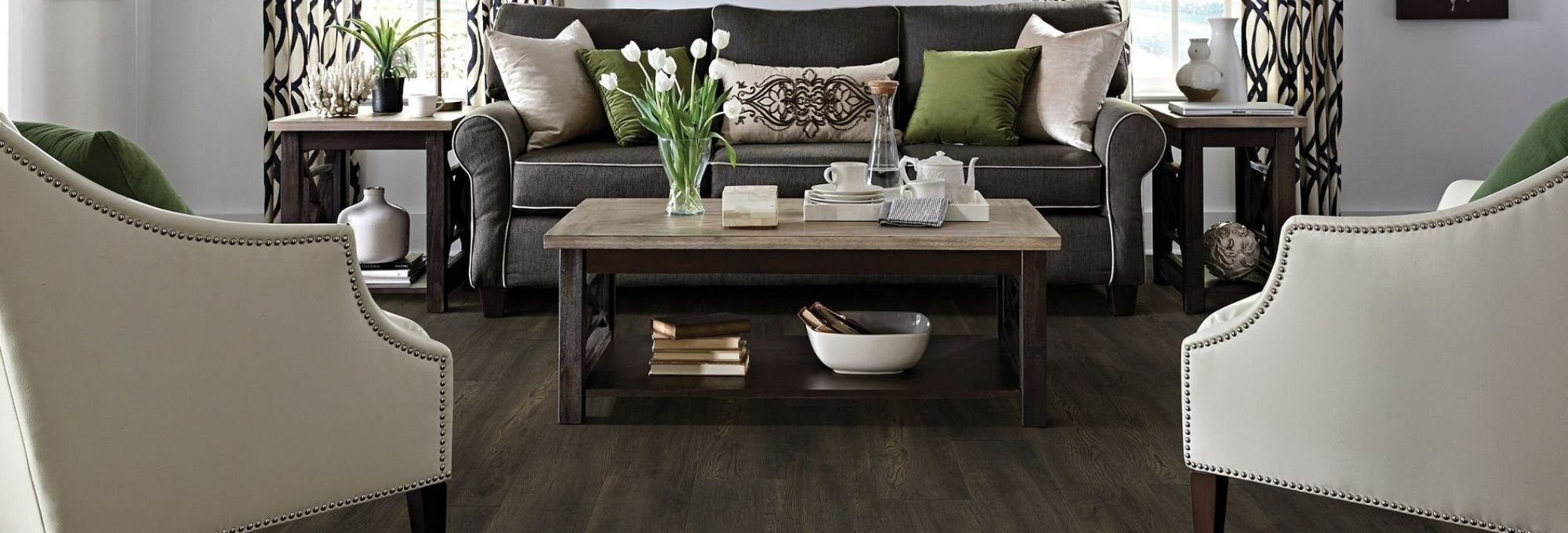 brown hardwood flooring for living room on Fort Morgan, CO area by Specialty Shoppe Floors