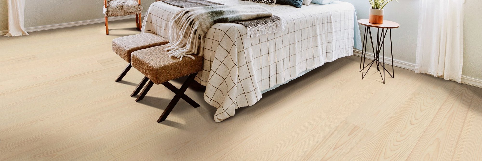 light hardwood flooring for bedroom on Fort Morgan, CO area by Specialty Shoppe Floors