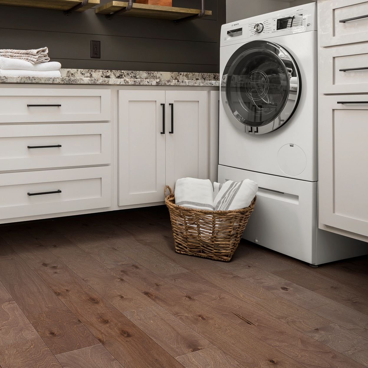 Solid Vs Engineered Hardwood In A Laundry Room from Specialty Shoppe Floors and More Inc in Fort Morg