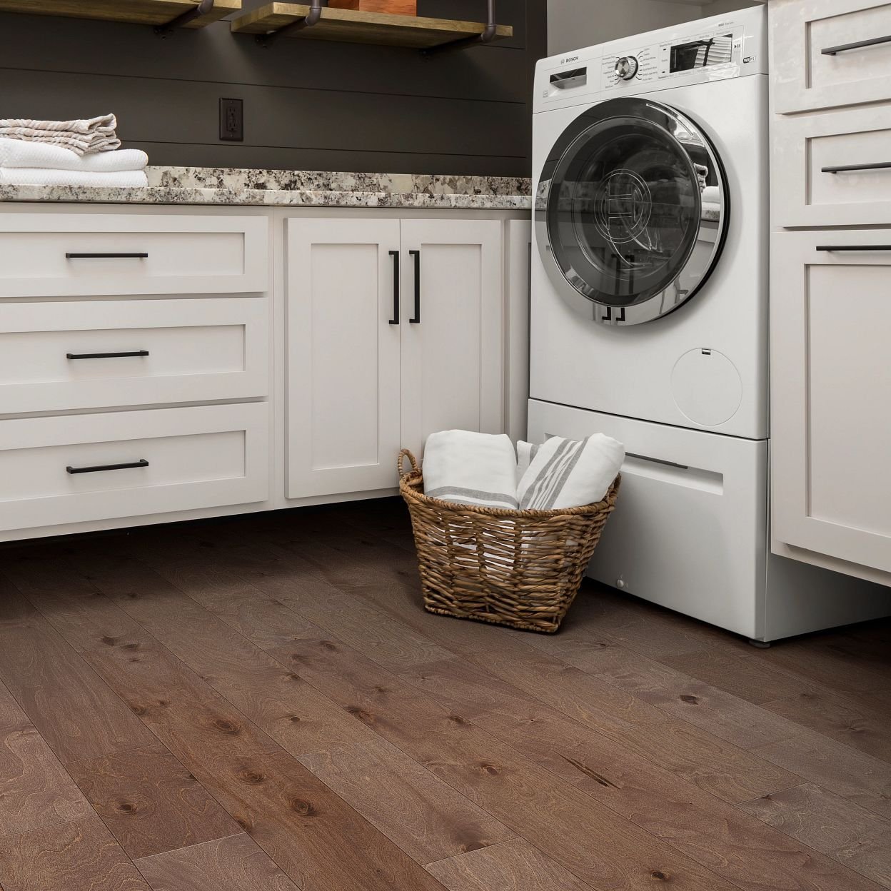 Solid Vs Engineered Hardwood In A Laundry Room from Specialty Shoppe Floors and More Inc in Fort Morg